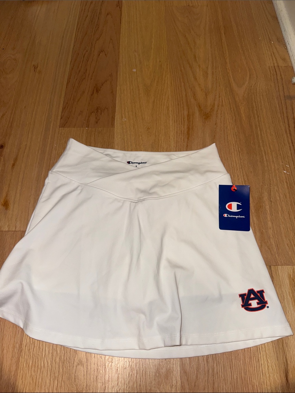 Champion White Athletic Skort with Auburn AU Logo NWT!!